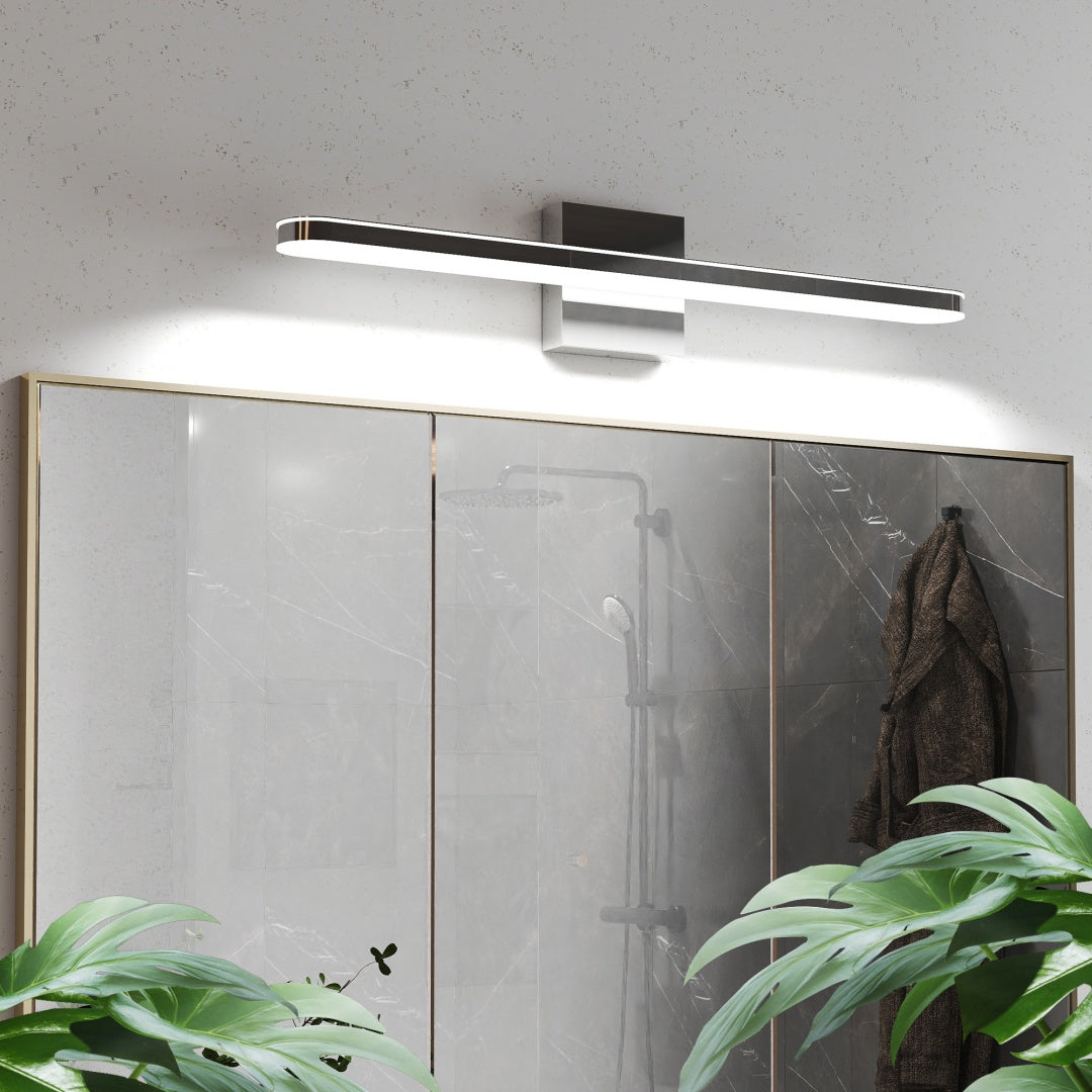 24 Inch Dimmable LED Bathroom Vanity Light Chrome Wall Fixture