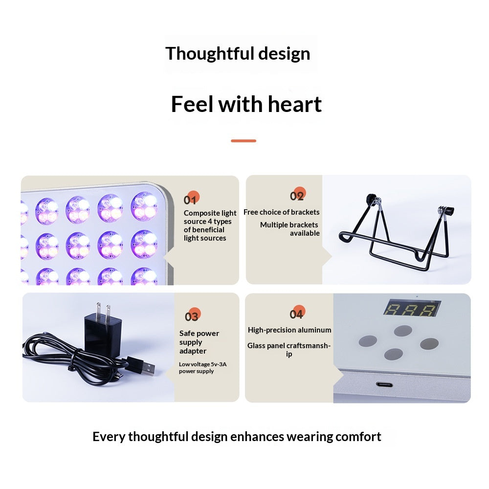 Portable LED Light Therapy Lamp for Skin Whitening & Acne Removal