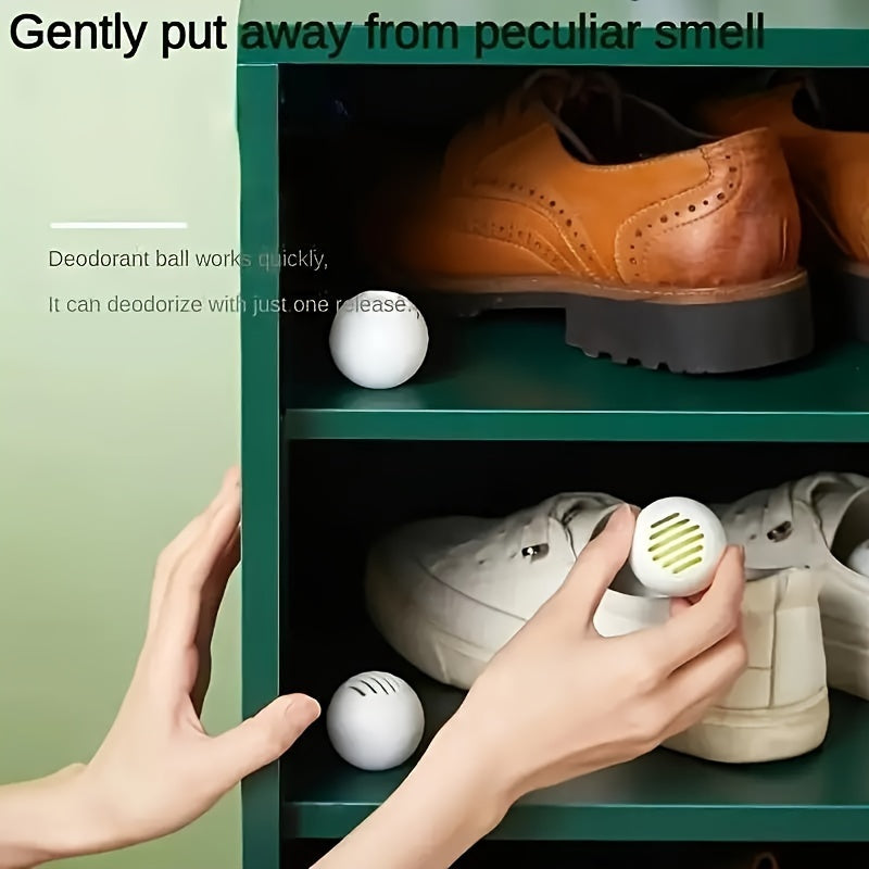 Shoe Deodorizer Balls Odor Eliminator Refreshing Green Tea Scent Pack of 12-36