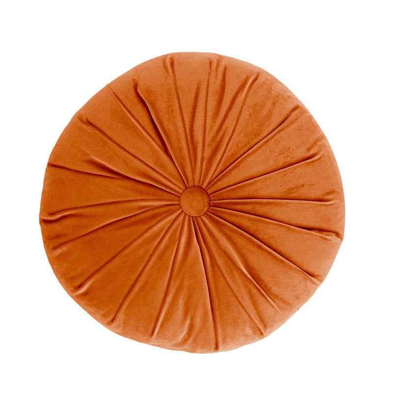 Nordic Handmade Solid Color Round Pumpkin Pillow Modern Cushion 40x40cm