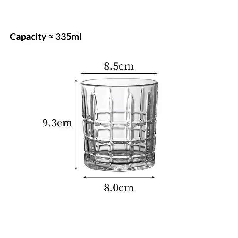 Personalized Whiskey Tumbler Glass - Custom Home Bar Drinkware 335ml