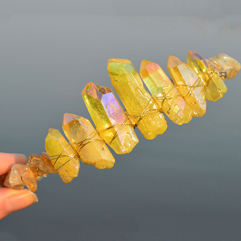 Crystal Crown Headband with Crushed Stone - Multiple Styles