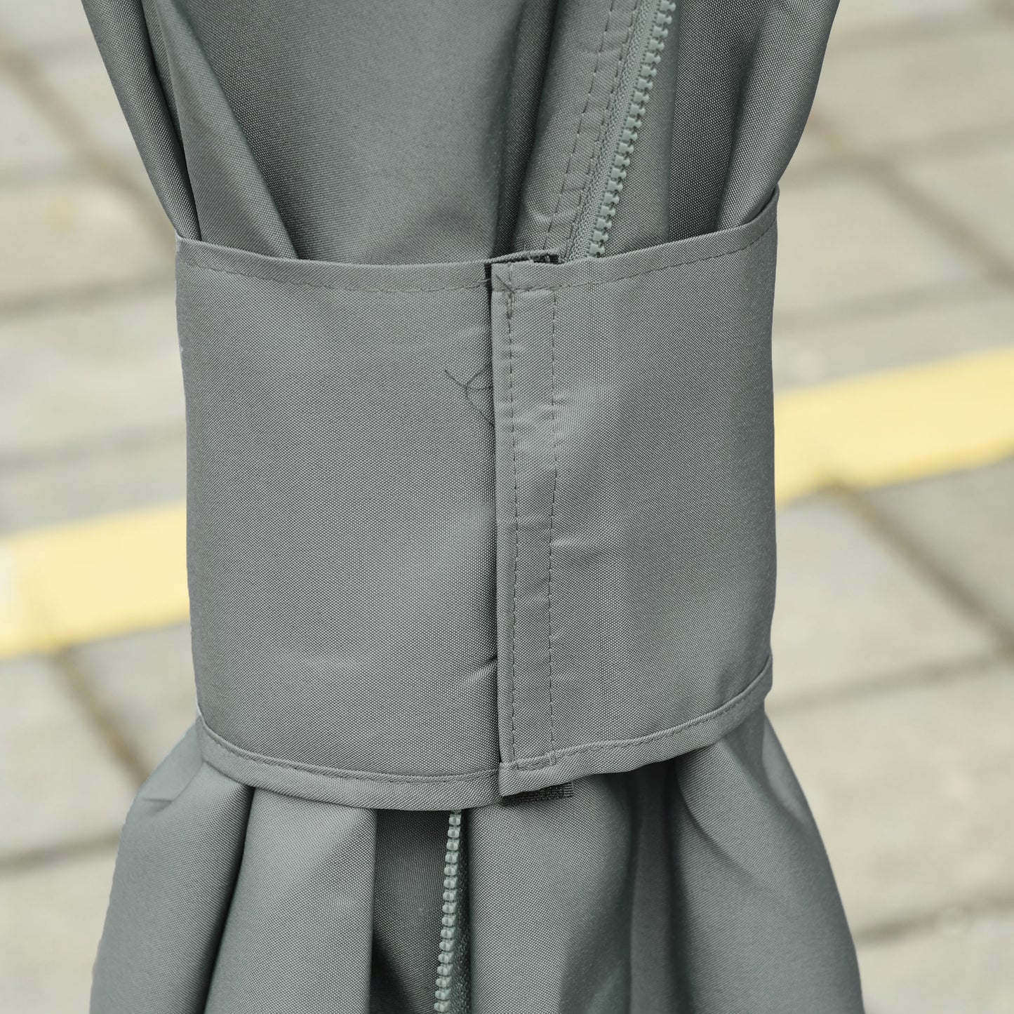 Gazebo Sidewall Set with Hooks - 9.84' x 11.8', Dark Gray