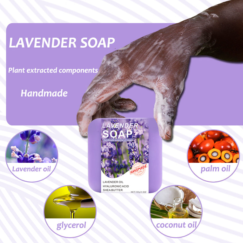 Lavender Essential Oil Soap Bar – 100g