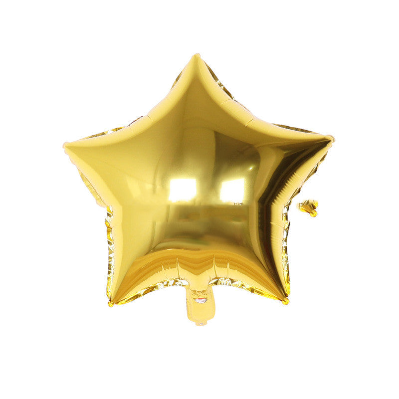Black Gold Aluminum Film Balloon Set for Graduation & Party Decor - 10 Inches