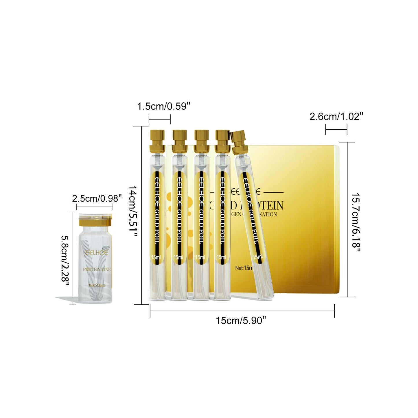 Protein Lift Kit for Face & Eye Area - Anti-Wrinkle Collagen Firming Serum