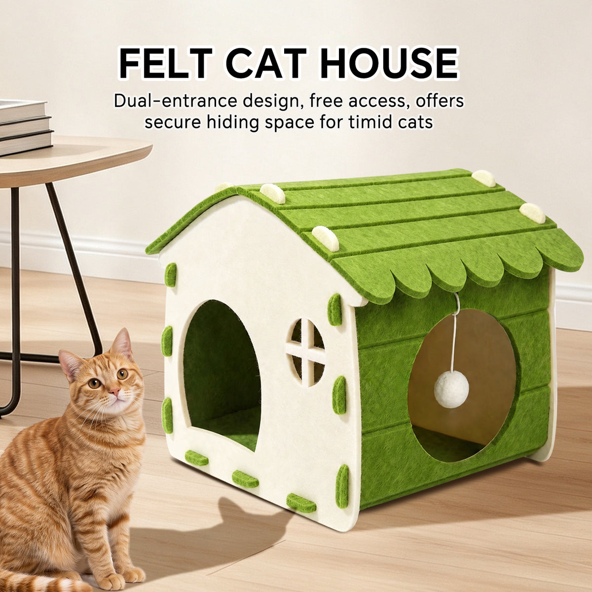 Green Cat House Pet Shelter with Self Pickup Option