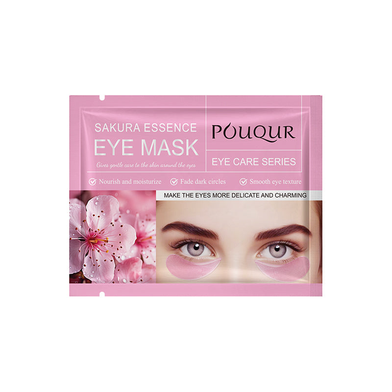Cherry Blossom Eye Mask Set - 10 Sheets Facial Care for Relaxation & Skin Care