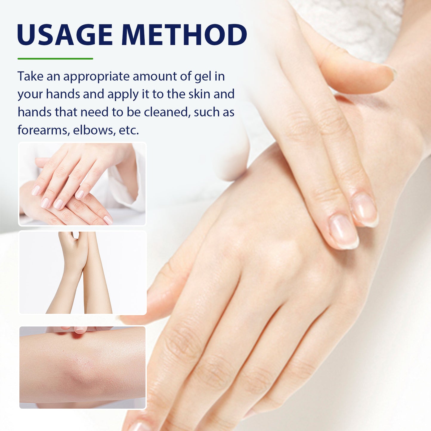 Aloe Vera Hand Care Gel - Hydrating Moisturizer for Dry & Cracked Skin
