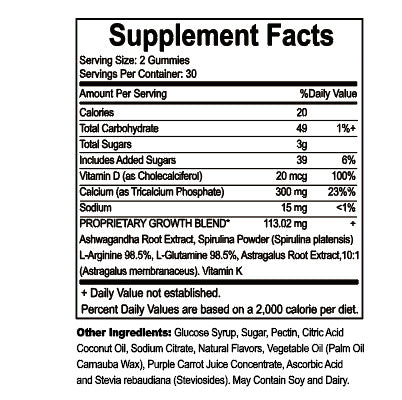 Vitamin D Gummies for Kids - 60 Pieces