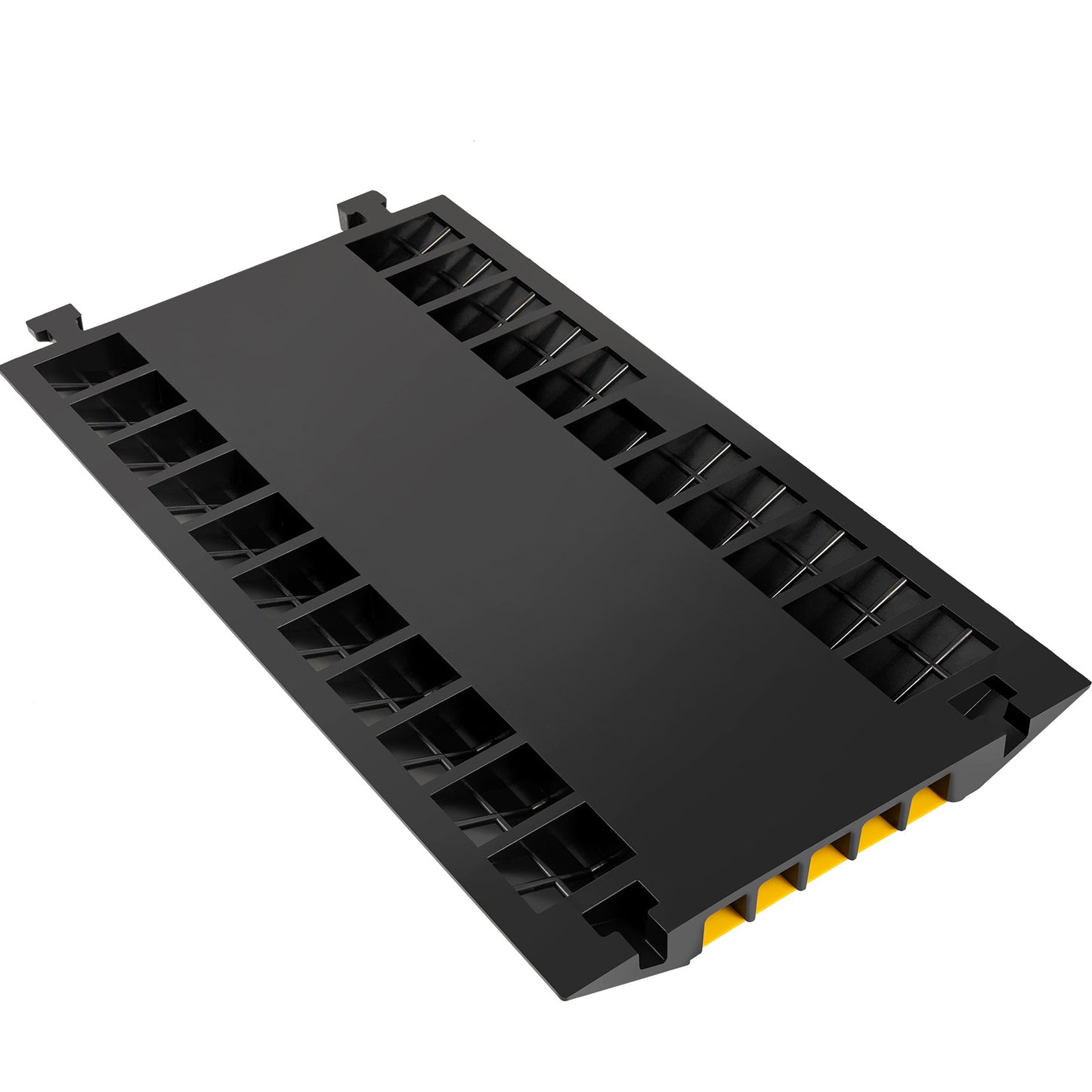 Heavy Duty 5-Channel Cable Protector Ramp - Black & Yellow