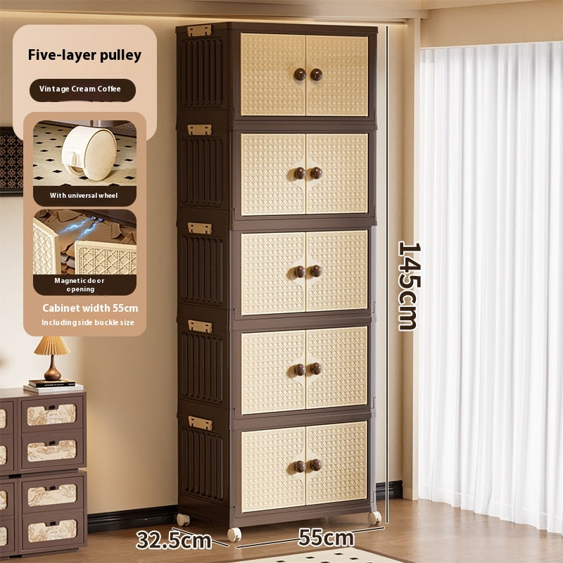 Foldable Household Storage Cabinet - Multiple Sizes & Layers