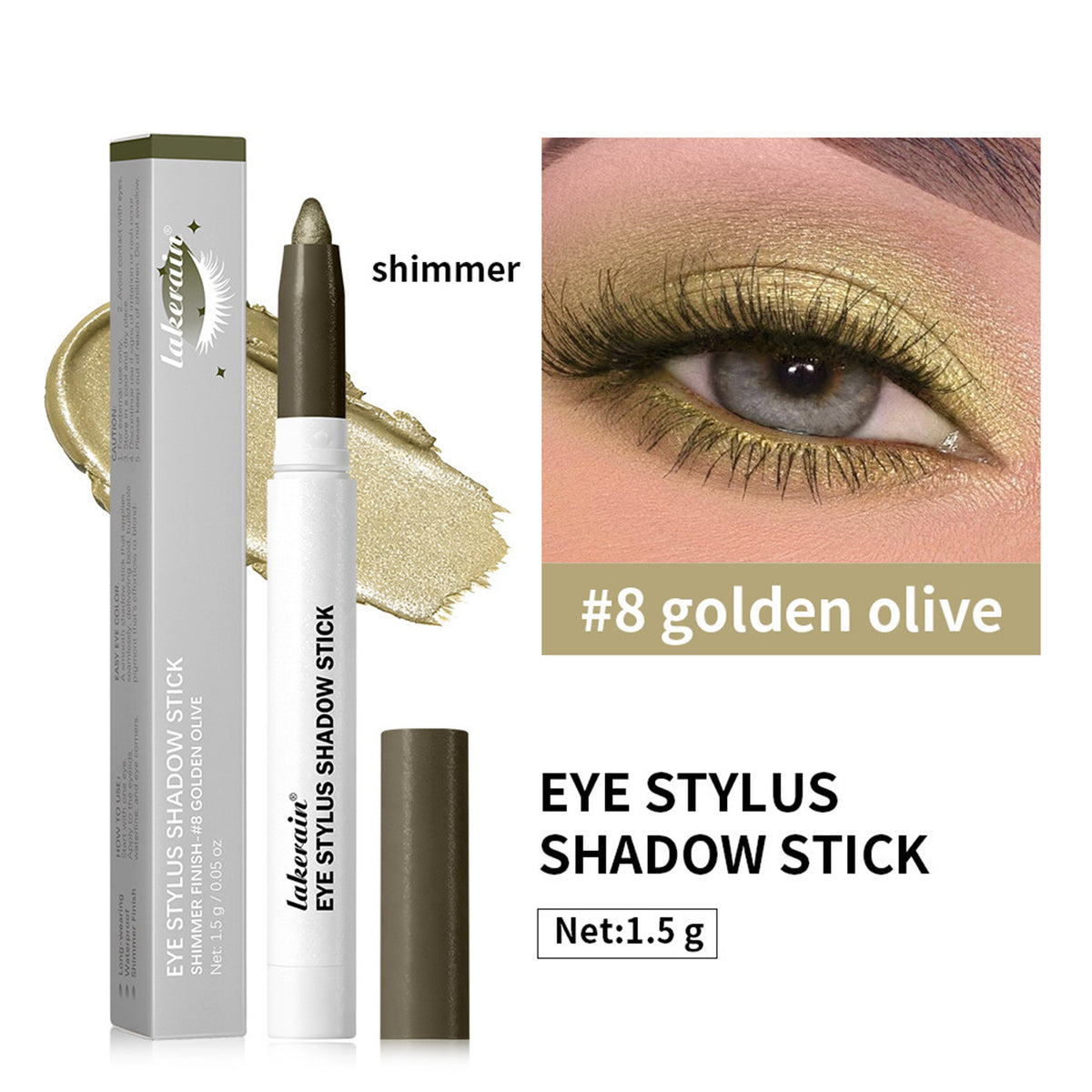 Cream Eyeshadow Stick - Long-Lasting, Waterproof, Multiple Colors