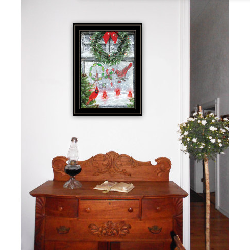 Christmas Peace Framed Print by Ed Wargo - 15x19 Black Frame