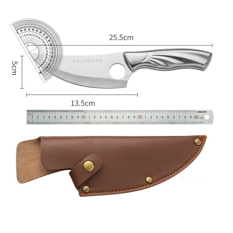 Stainless Steel Boning & Slaughtering Knife for Meat and Bones
