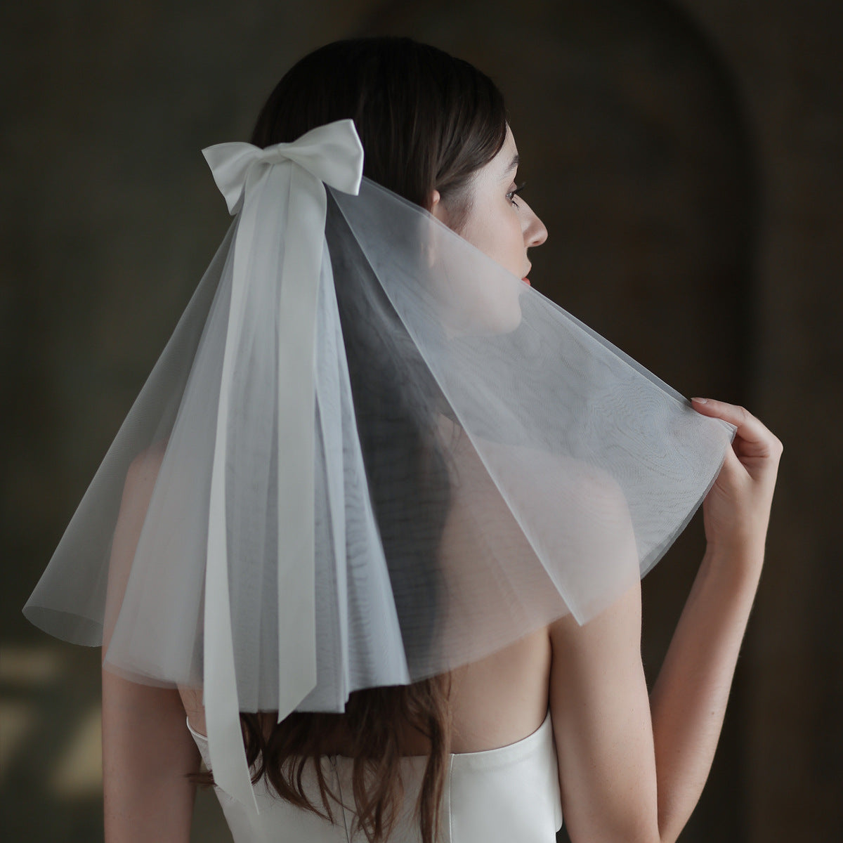 Bow Tie Bridal Headdress - Mori Series