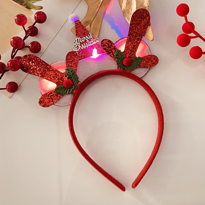 Christmas Light Headband for Women – Snowflake & Holiday Styles