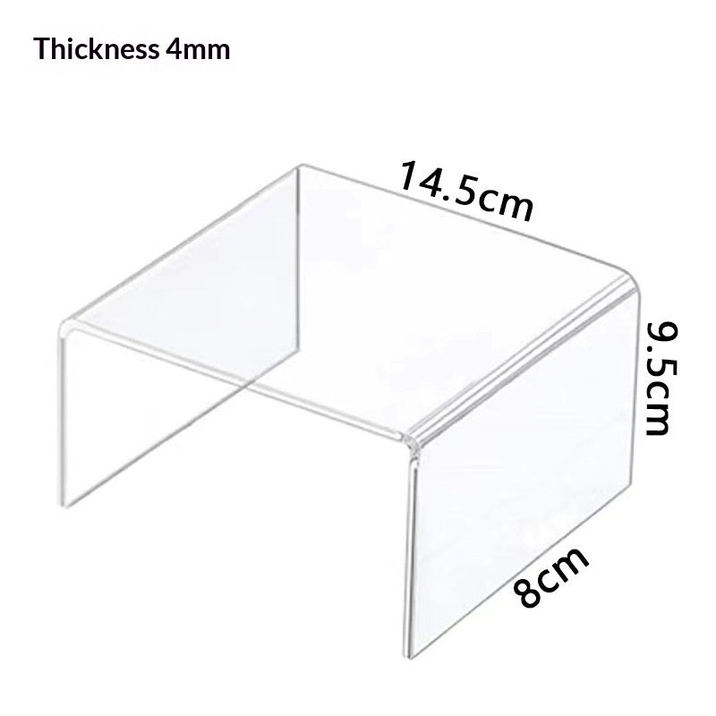 Acrylic Shoe and Bag Display Rack Trapezoid-Shaped Jewelry Organizer