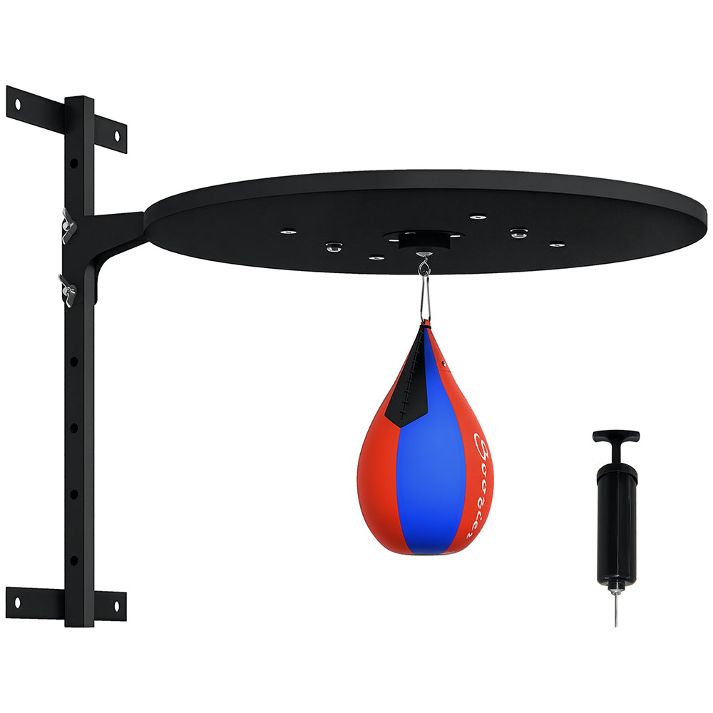 Height Adjustable Wall Mounted Speed Bag Platform - 360° Swivel