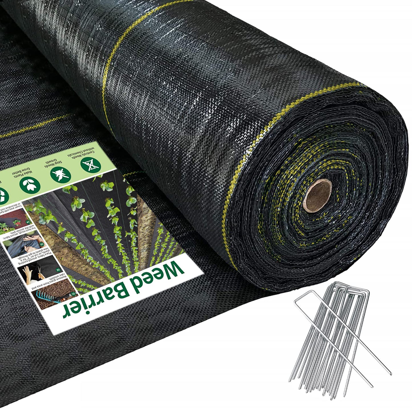Garden Weed Control Fabric Landscape Fabric Roll for Weed Barrier and Erosion Prevention