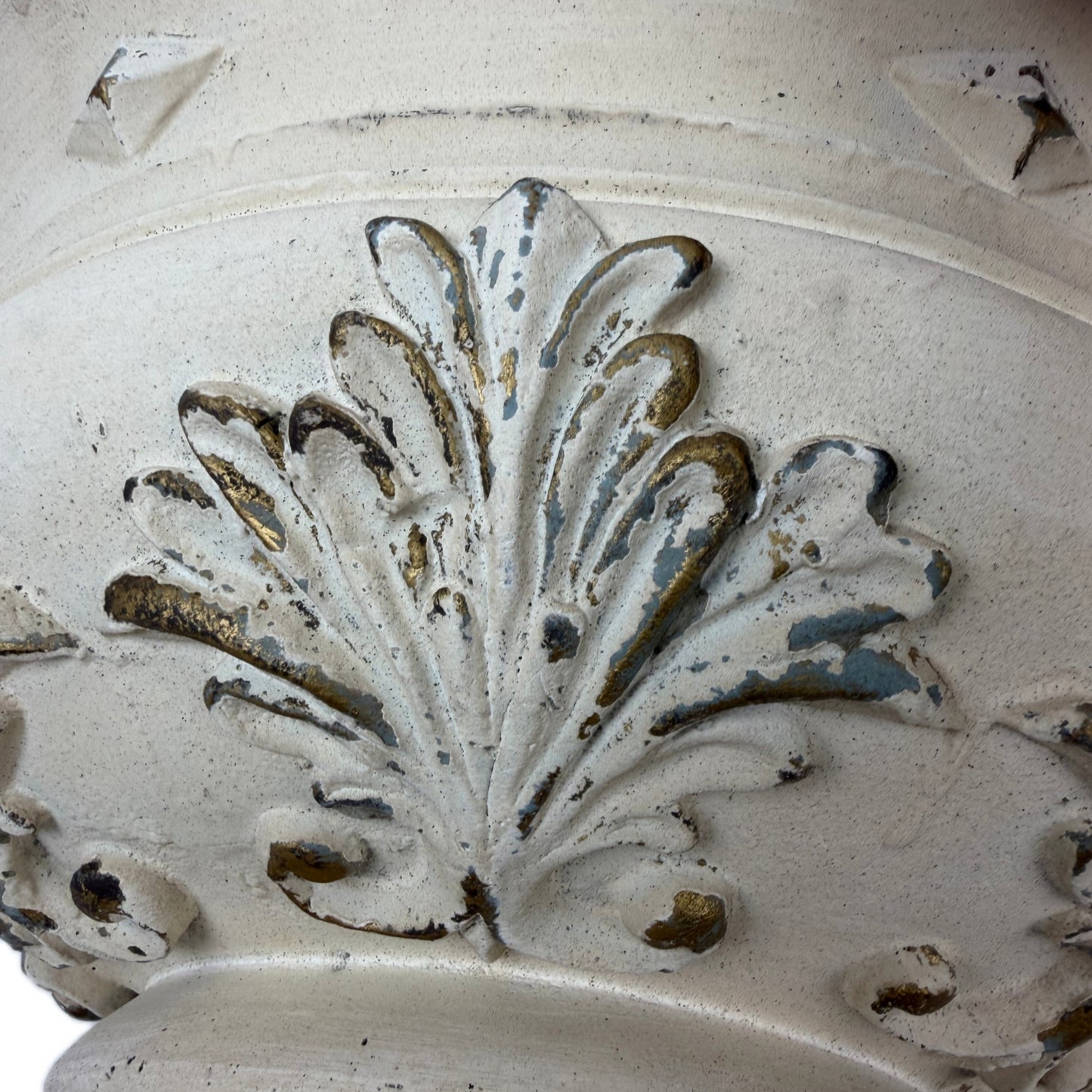 Antique White Garden Planter - 18.11" x 18.11" x 13.18"