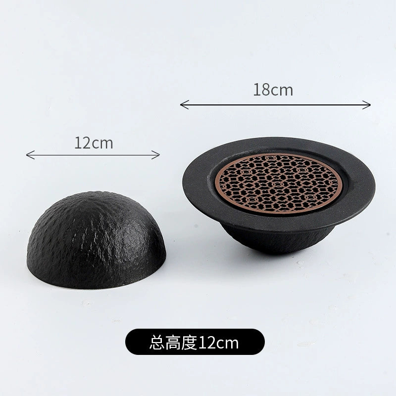 Creative Round Smoked Cup - Black Tableware for Kitchen & Dining
