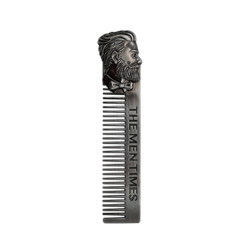 Men's Beard Care Kit with Scissors, Brushes & Combs - 4Pc