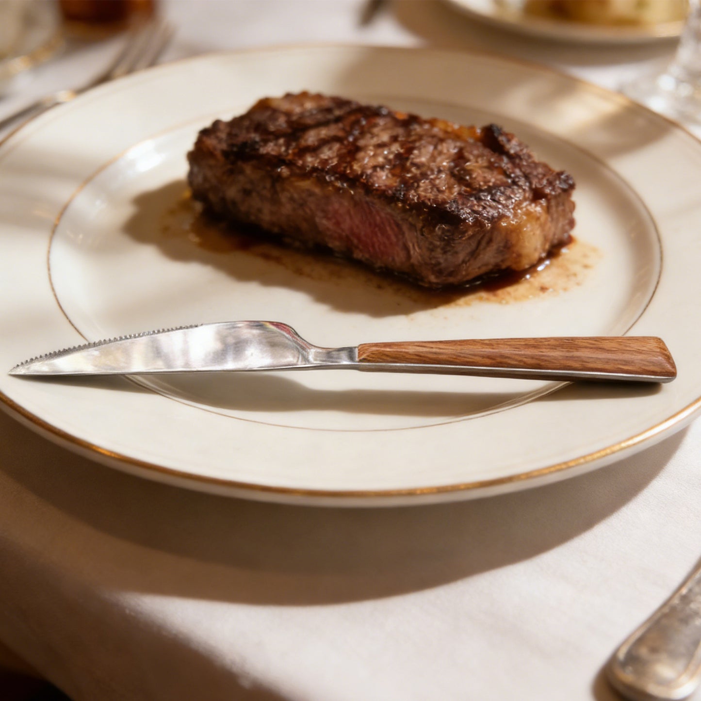 Wood Grain Kitchen Knife - Durable & Stylish Design