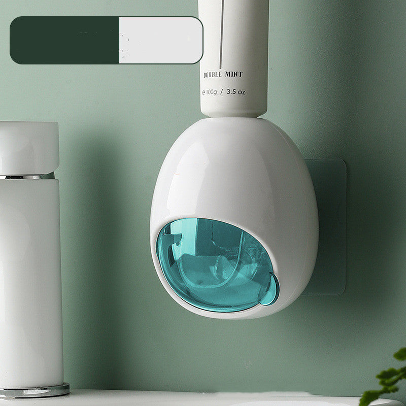 Automatic Toothpaste Squeezer Wall Mount Bathroom Storage Dispenser