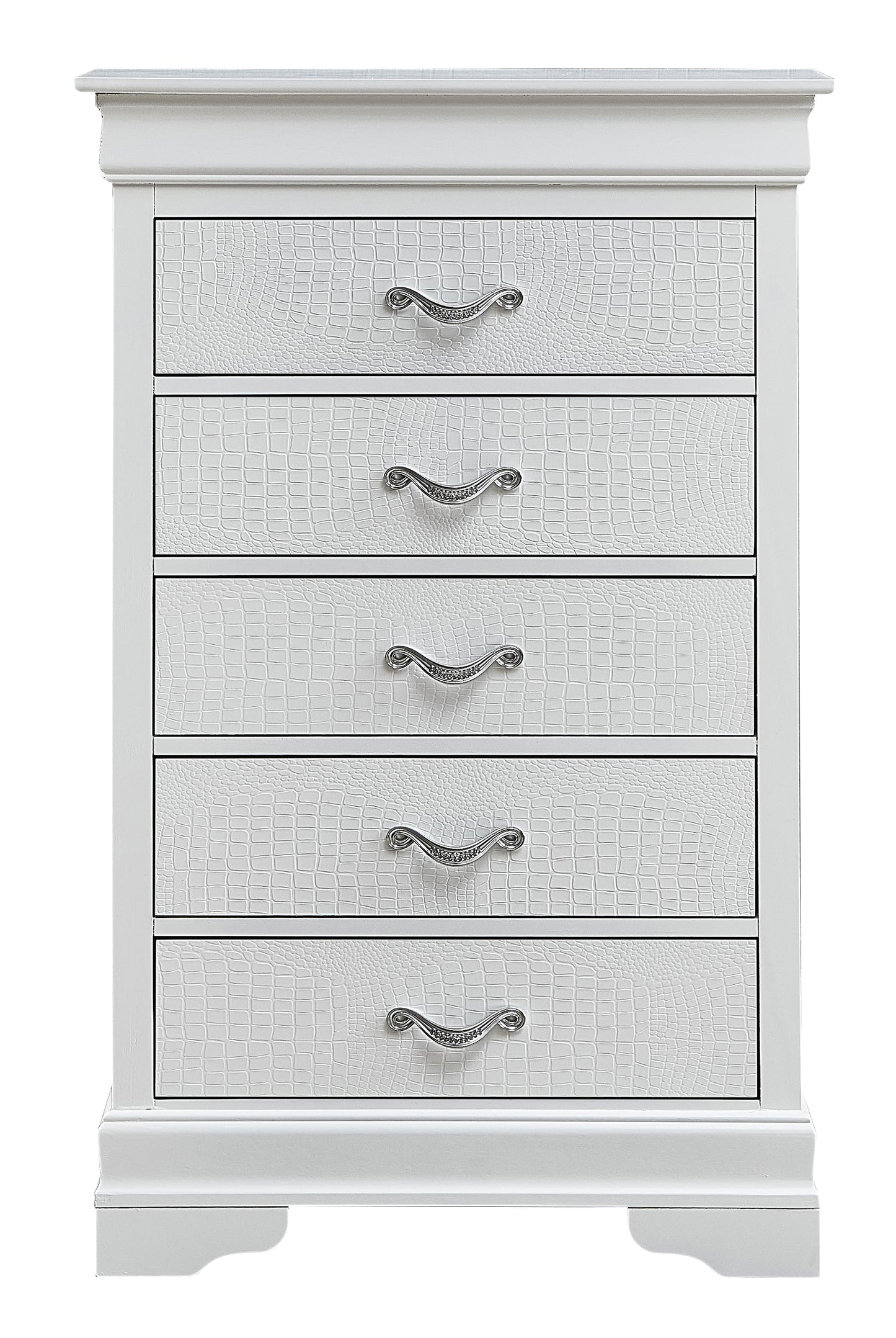 Lorana G6590-CH Chest , Silver Champagne