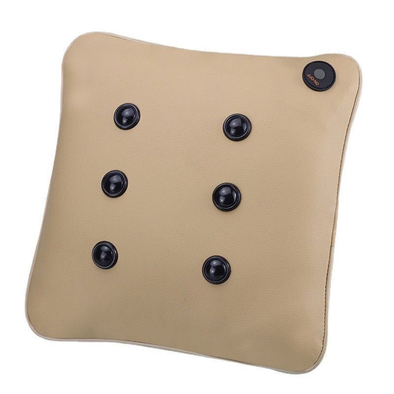 Minimalist Multifunctional Leather Massage Pillow - Home & Garden