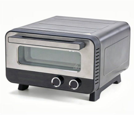 Electric Pizza Oven - 1600W Indoor Oven with 6 Preset Modes for 12-Inch Pizzas - Black