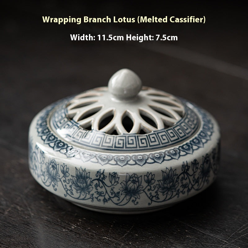 Ceramic Incense Burner Plate Aromatherapy Holder for Home Decor