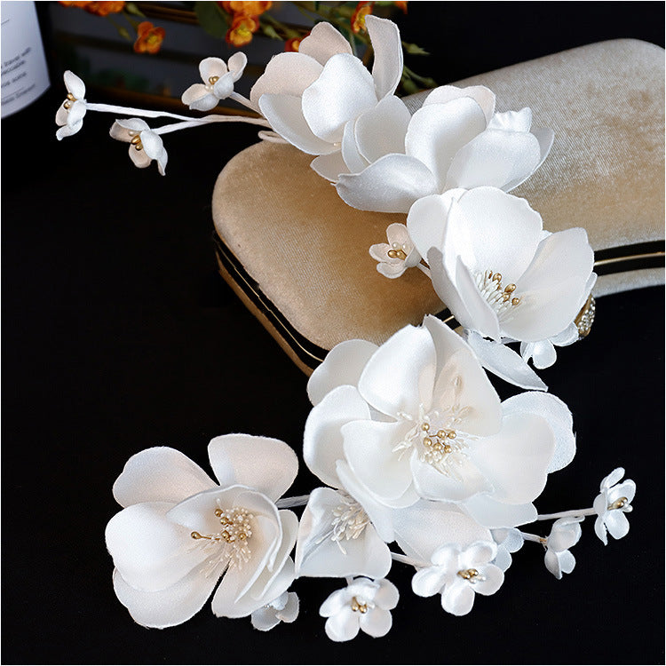 3D Flower Petal Headdress - Handmade Fabric