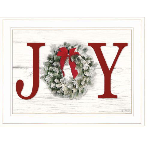 Christmas Joy Framed Print - Ready to Hang, White Frame, Multicolor