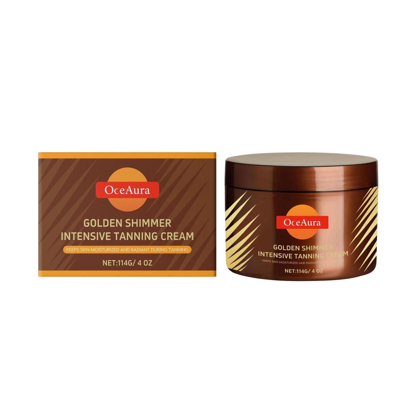 Golden Shimmer Tanning Body Cream 114g - Hydrating Skin Care