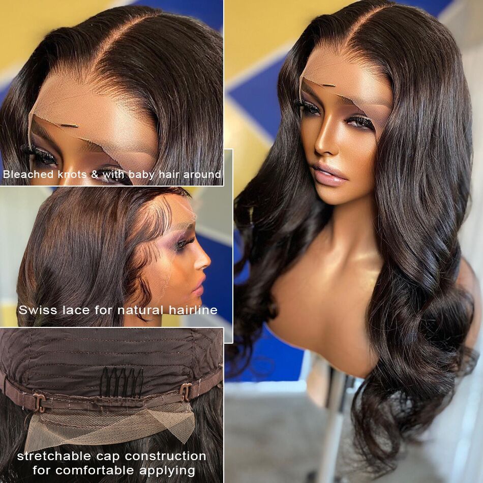 Women's Curly Synthetic Wig with Lace Front - Black, Medium Length, Multiple Sizes