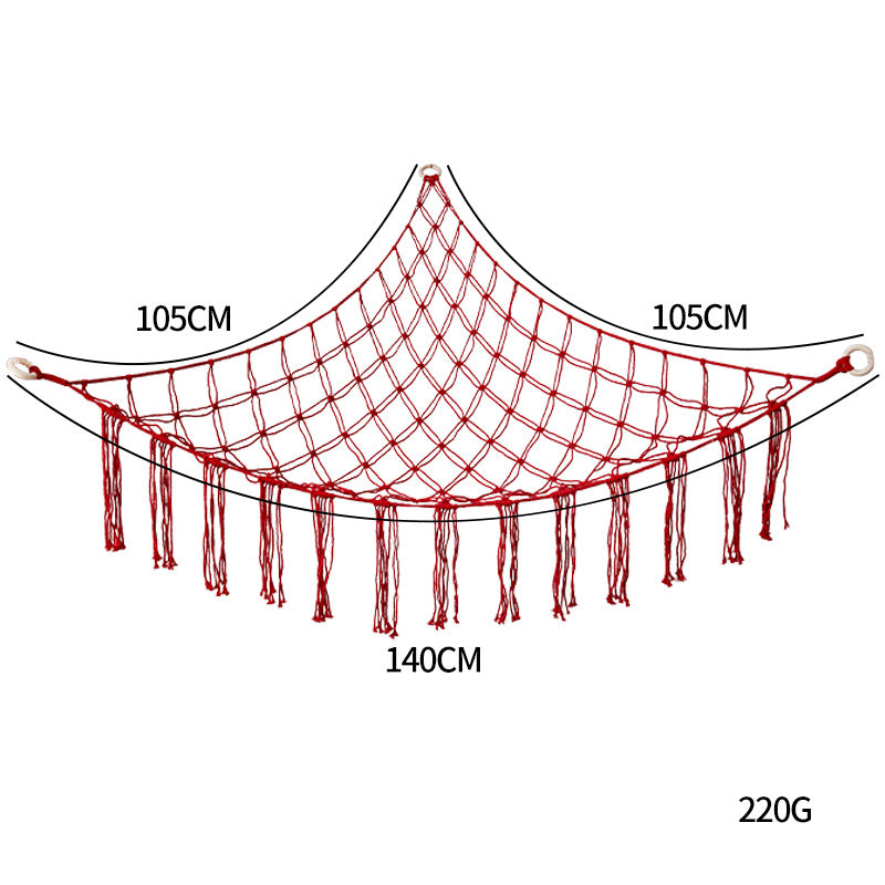 Large Stuffed Animal Storage Hammock - Kids Corner Hanging Toy Organizer Net