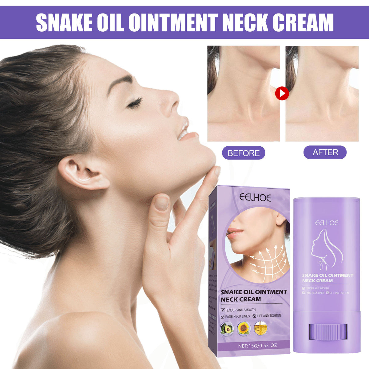 Snake Oil Fade Neck Lines Fine And Smooth Lifting Water Moistening