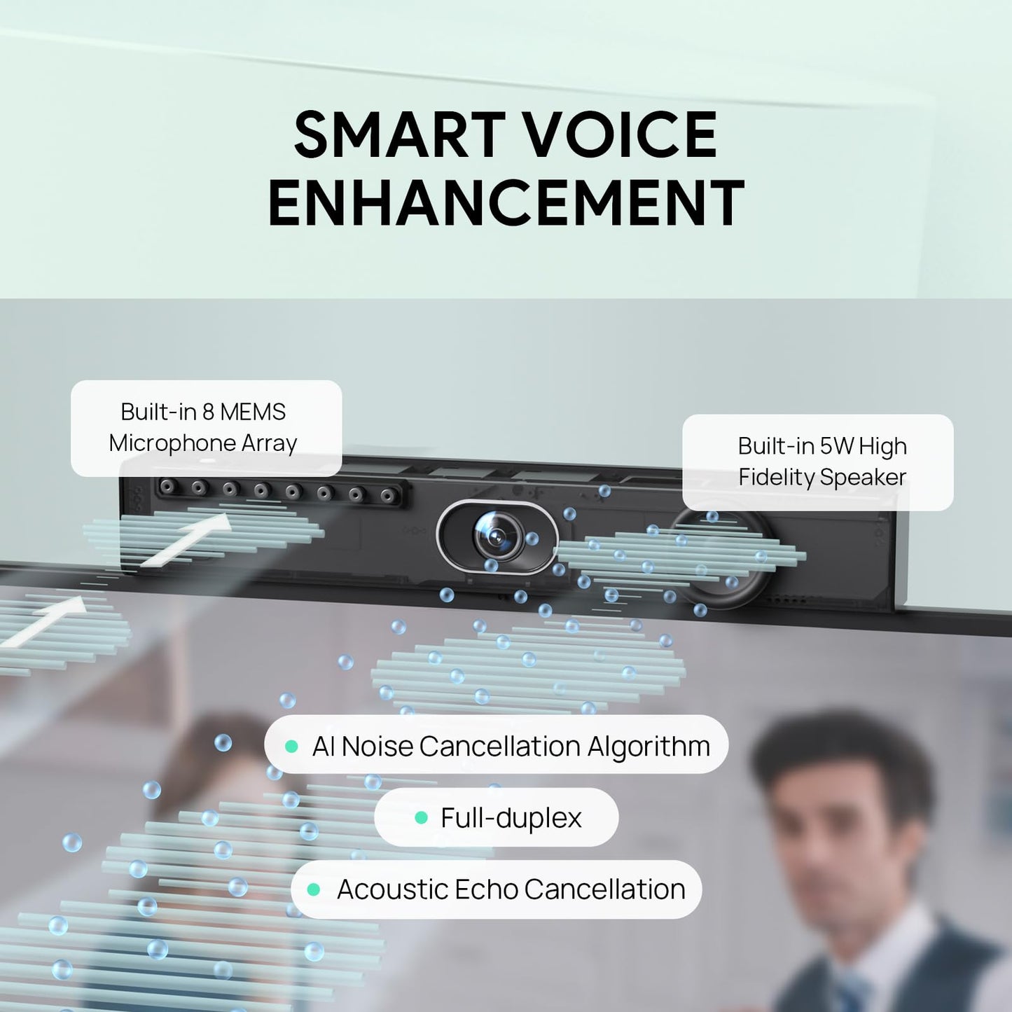 Yealink UVC40 E2 Conference Room Camera and MeetingBar A10 Conference Room Camera System Bundles