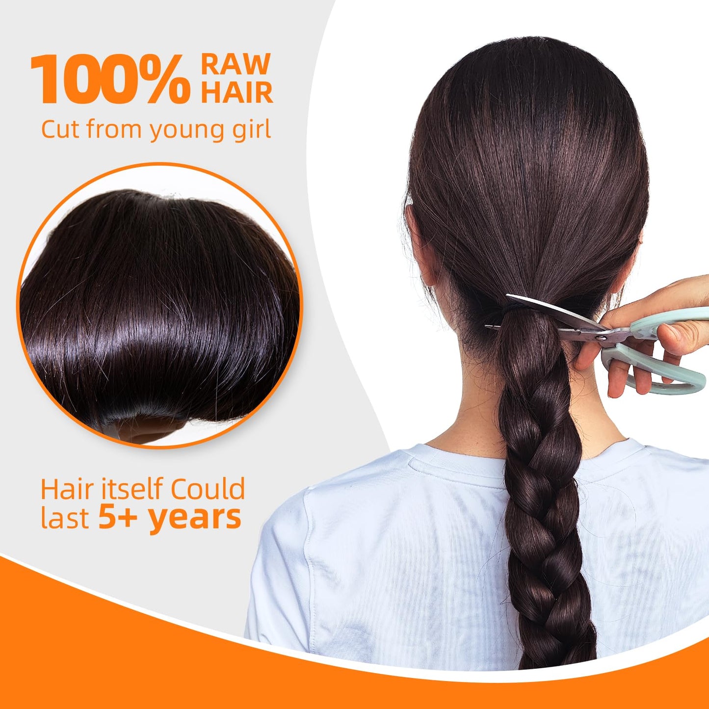 One Donor Lift 613 Raw Straight Bundles Human Hair Indian Hair 1 Bundle 16 Inches Unprocessed 100% Cuticle Aligned Virgin Human Hair Weave