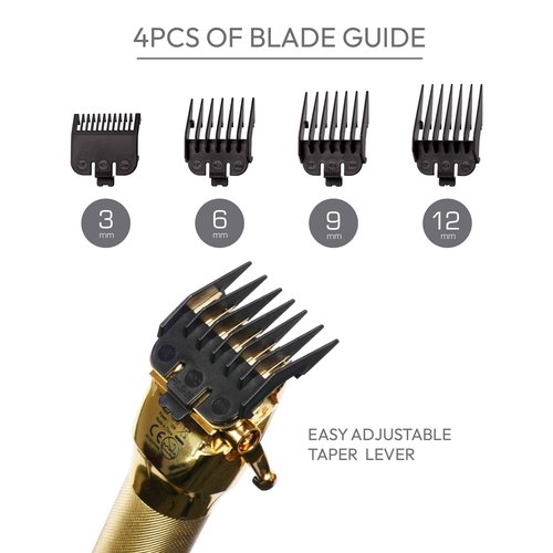 RED by Kiss Cordless Hair Clippers, Hair Trimmer for Professional Haircut, Grooming Kit for Men Ultra Clean-Cut Clipper