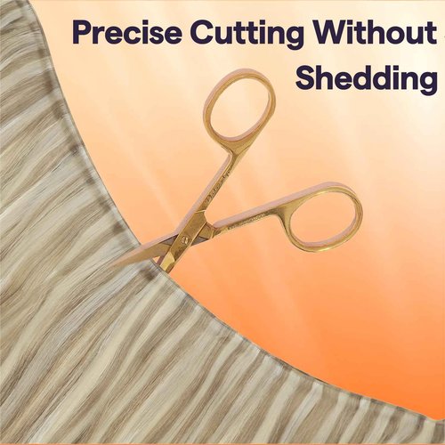 Full Shine 22 Inch Human Hair Weft Sew In Hair Extensions Real Human Hair Hand Tied Hair Extensions Color Ash Blonde Highlight Bleach Blonde Bundles Straight Human Hair 60G