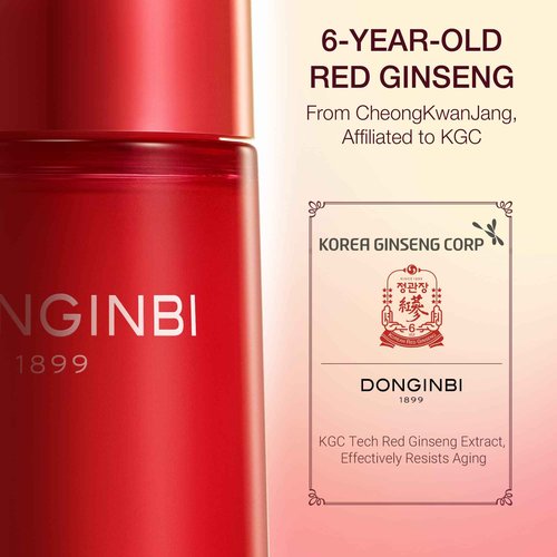 Donginbi Red Ginseng 1899 Single Essence - Firming & Hydrating Serum with Hyaluronic Acid, Korean Red Ginseng Essence, Korean Skin Care Gifts for Women, 4.06 floz / 120ml