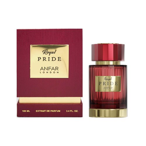 ANFAR LONDON ROYAL PRIDE Perfume Extrait de Parfum POUR HOMME, 3.4 Fl. Oz., Pear, Lavender, Mint, Bergamot, Lemon, Cinnamon, Clary Sage,FOR MEN,100ML