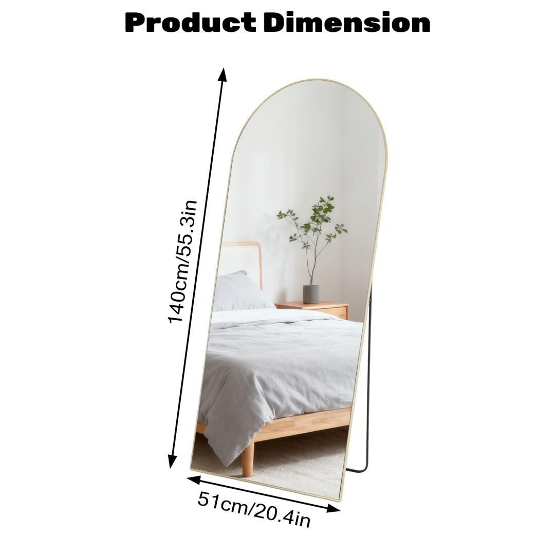 Rectangle Full Length Standing Mirror - Floor Body Mirror for Bedroom