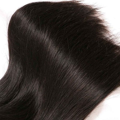 12A Human Hair Bundles 22 24 26 Inch Brazilian Straight Hair 3 Bundles 100% Unprocessed Virgin Human Hair Weave Straight Hair Extensions Natural Black(22 24 26)