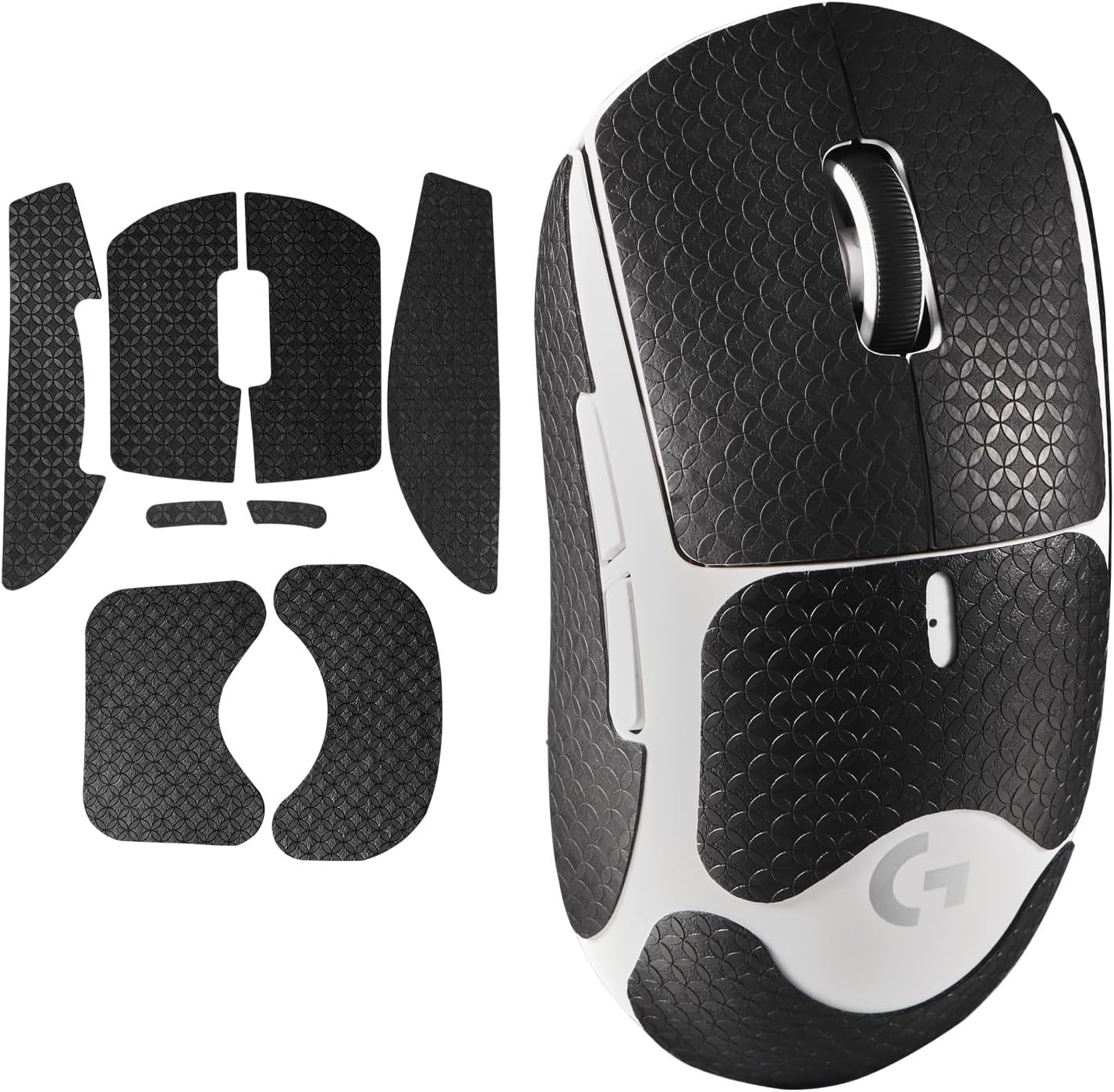 Anti-Slip Mouse Grip Tape for Logitech G Pro Wireless Mouse Skin Sweat-Resistant G Pro Mice Sticker Decal(White)