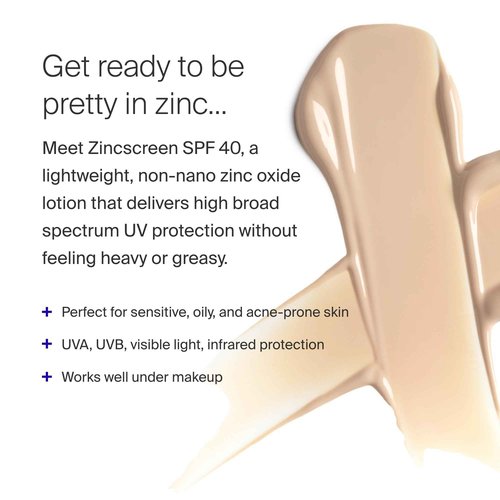 Supergoop! Zincscreen - 1.7 fl oz, Pack of 2 - SPF 40 PA+++ Mineral Face Lotion & Broad Spectrum Sunscreen - Lightweight, Blendable Formula with Pink Hue