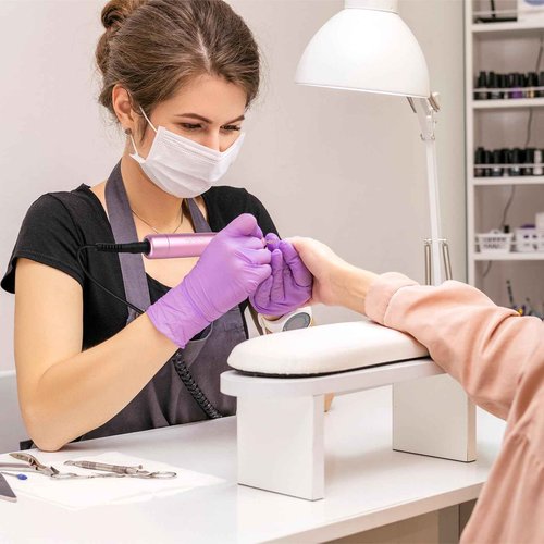 Lavinda Nail Drill 35000 RPM, Cordless Rechargeable Electric Nail File Machine, Professional Efile for Acrylic Nails, Gel Polish, Cuticle Removal, Home and Salon (Pink)